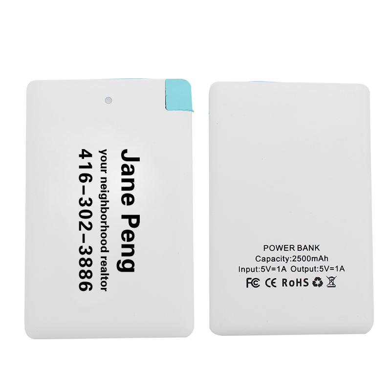2500 Mah Card-Sized Power Bank – I Want Gift