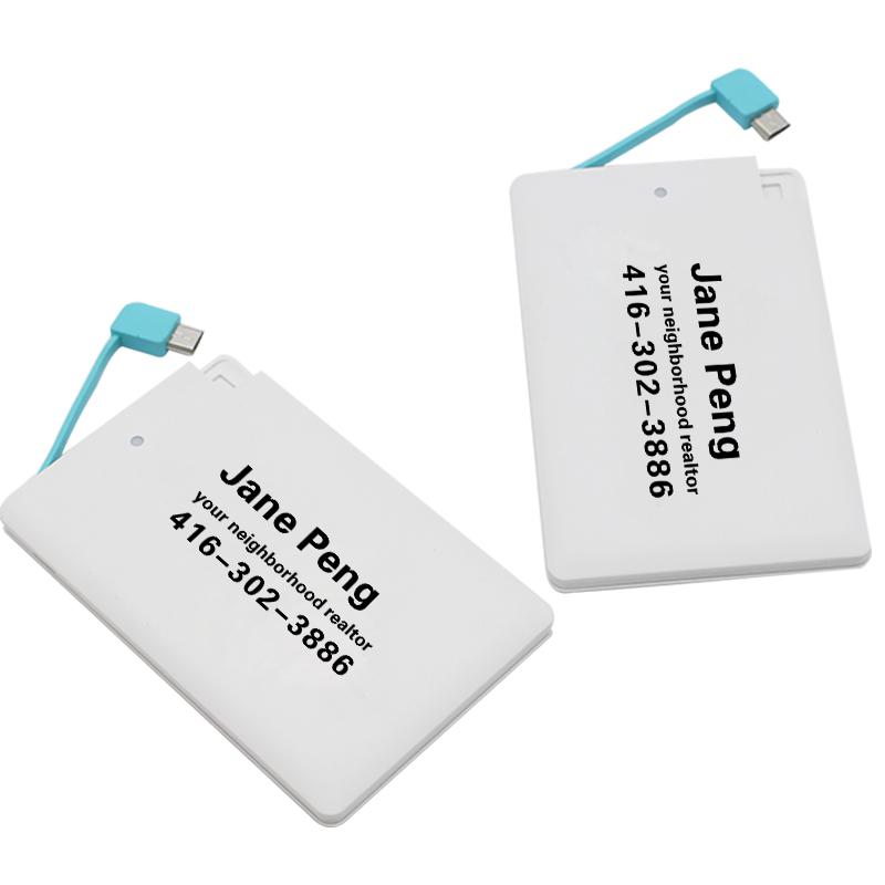 2500 Mah Card-Sized Power Bank – I Want Gift