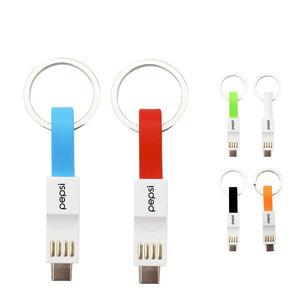 3-in-1 Magnetic Charging Cable Keychain