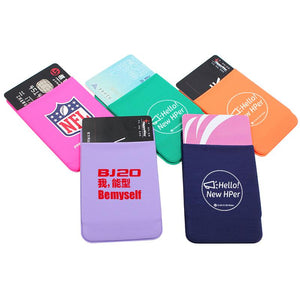 Colourful Card Holder With Sticker For Mobile Phone