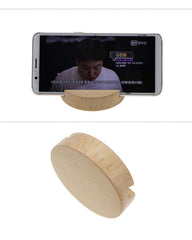 Round Wood Mobile Phone Holders