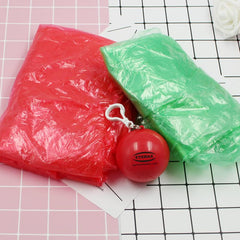 Portable Raincoat In Coloured Hollow Ball