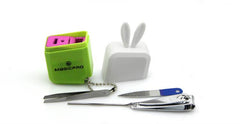 4-Piece Manicure Set In Case With Rabbit Ears