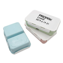 Dual Compartment Snap Lock Lunch Box