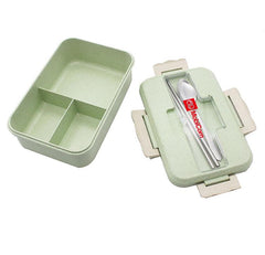 Lunch Box with Dividers and Cutlery Holder