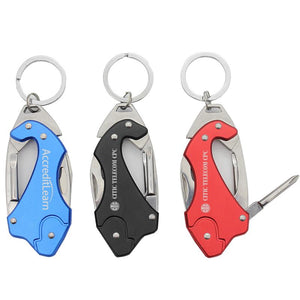 Keychain With 4-In-1 Multi-Tool Set