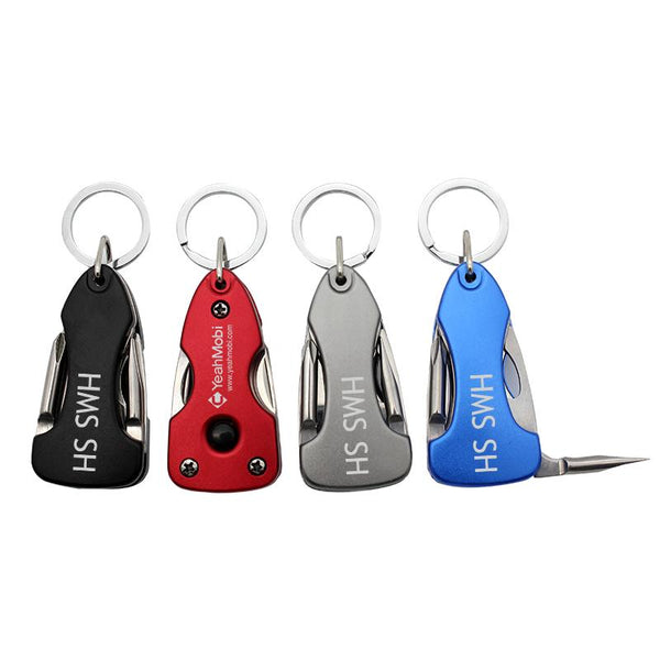 Keychain With 7-In-1 Multi-Tool Set