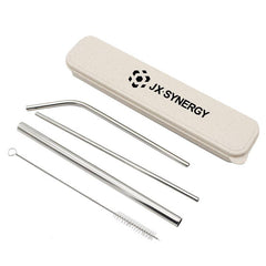 Wheat Box Stainless Steel Straw Set