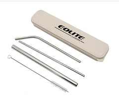 Wheat Box Stainless Steel Straw Set