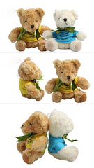 20cm Teddy Bear Plush Toy With T-Shirt, Ribbon And Strap
