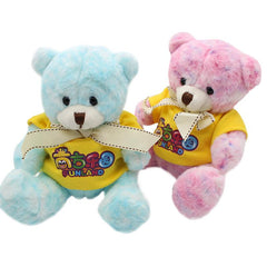 16cm Teddy Bear Plush Toy With Colourful Fur