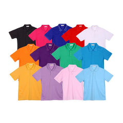 Short-Sleeved Polyester Cotton Polo Shirt