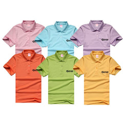 Short-Sleeved Polo Shirt With Thick Lapels