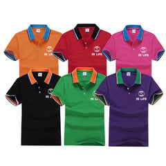 Short-Sleeved Polo Shirt With Collar And Sleeve Edge In Contrasting Colour