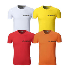 Short-Sleeved Round Neck T-Shirt Made With Silk And Cotton
