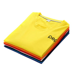 Short-Sleeved Round Neck T-Shirt Made With Silk And Cotton