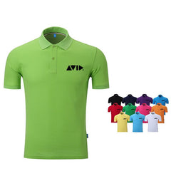 Short-Sleeved Polo Shirt With Colourful Neck Tape