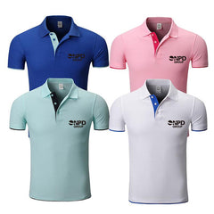 Short-Sleeved Polo Shirt With Coloured Inner Placket