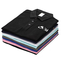 Short-Sleeved Polo Shirt With Coloured Inner Placket