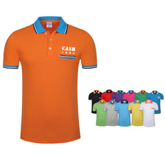Short-Sleeved Polo Shirt With Colourful Collar, Sleeve Edge And Front Pocket