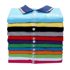 Short-Sleeved Polo Shirt With Colourful Collar, Sleeve Edge And Front Pocket