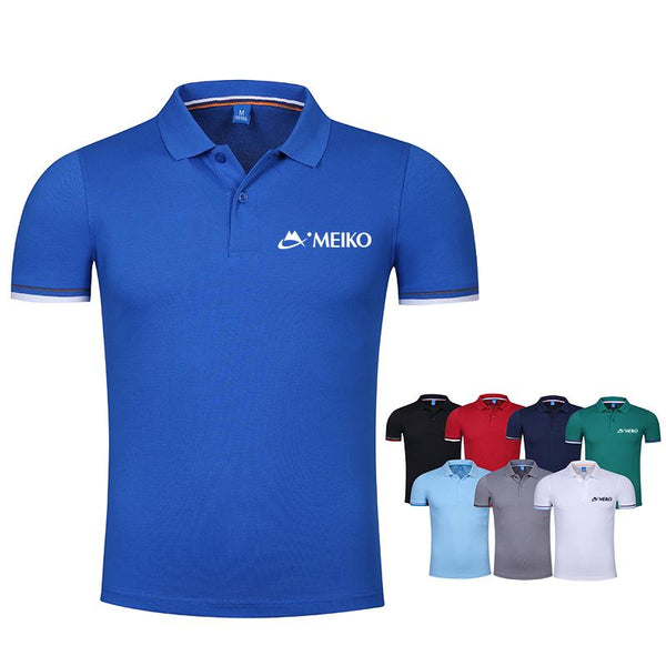 Short-Sleeved Polo Shirt With Striped Arm Pattern