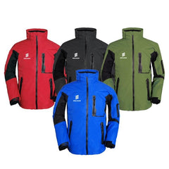 Wind-Resistant And Breathable Fleece Jacket With Black Panels On Sleeve