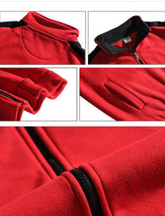 Zippered Long-Sleeved Jacket For Sports