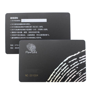 PVC Frosted Membership Black Card