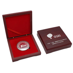 Wooden Box With Commemorative Coin Set