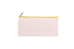 Canvas Pencil Case with Zip One Dollar Only