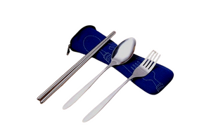 Metal Cutlery Set with pouch One Dollar Only