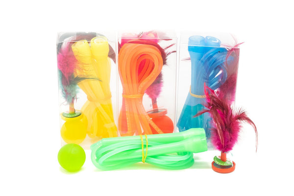 3pc Sports Set - Skipping Rope, Chapteh and Rubber Ball