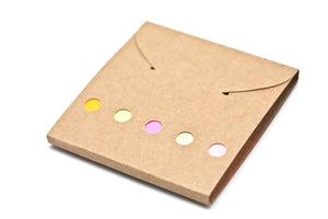 Post It Tabs + Pad, Paper (Brown Cover)