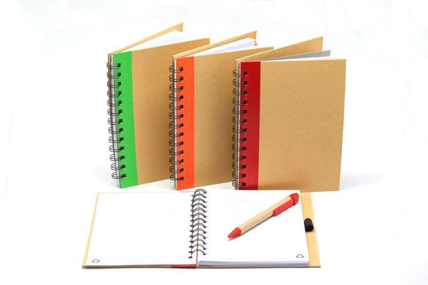 Ring Bound Recycled Notebook with Pen