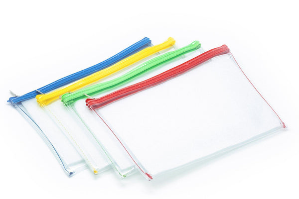 Premium Ultra Thick Transparent Zipper Case A5