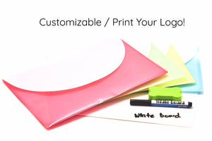 Whiteboard + Folder + Duster + Marker Set (Assorted) Stationery Set One Dollar Only